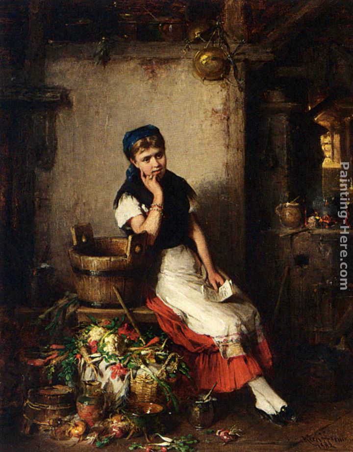 The Love Letter painting - Hermann Kern The Love Letter art painting